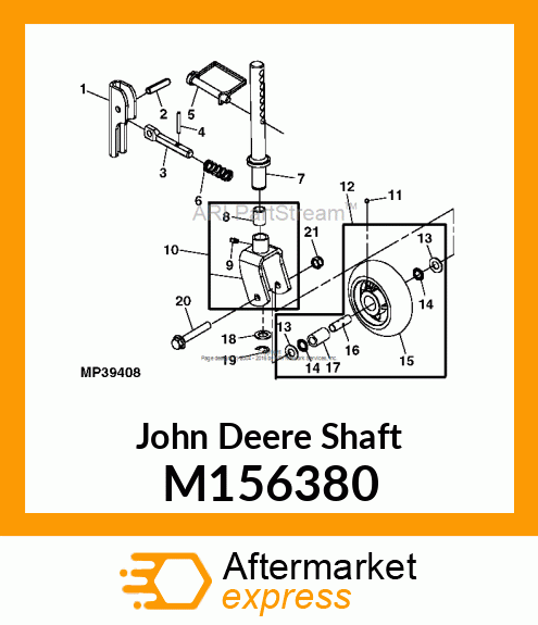 SHAFT, SHAFT, CASTER M156380