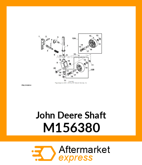 SHAFT, SHAFT, CASTER M156380