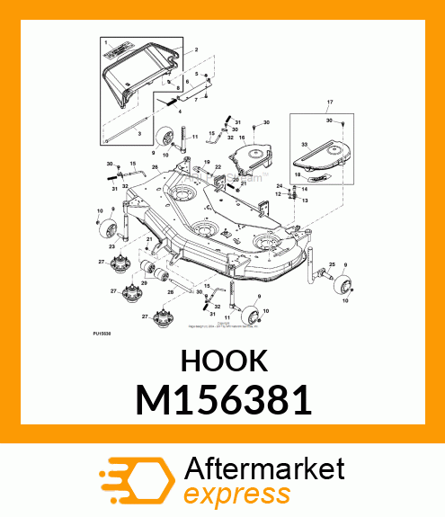 HOOK BOLT, J TYPE M156381