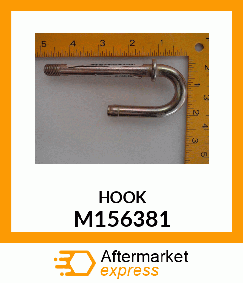 HOOK BOLT, J TYPE M156381