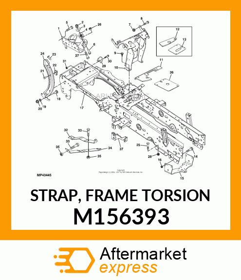 STRAP, FRAME TORSION M156393