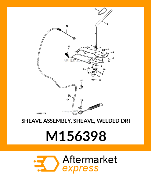 SHEAVE ASSEMBLY, SHEAVE, WELDED DRI M156398