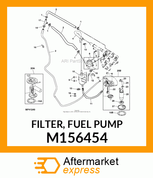 FILTER, FUEL PUMP M156454