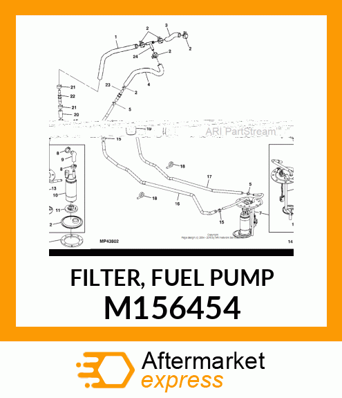 FILTER, FUEL PUMP M156454