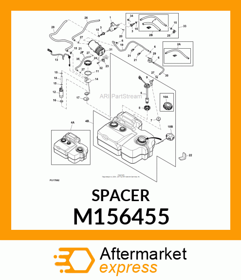 GROMMET, FUEL PUMP ISOLATOR M156455