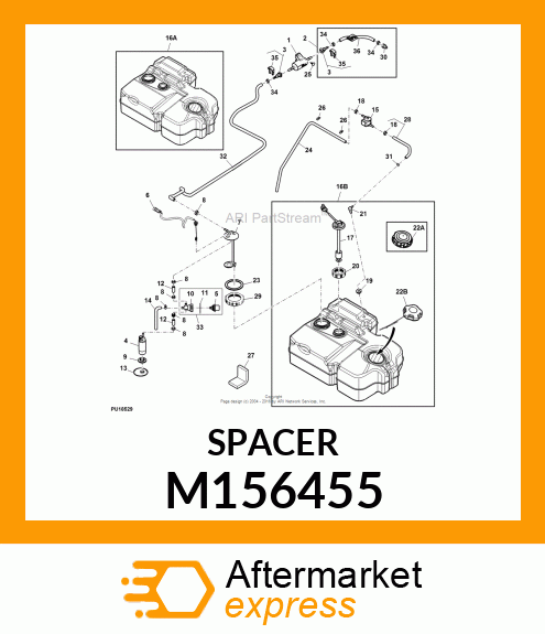 GROMMET, FUEL PUMP ISOLATOR M156455