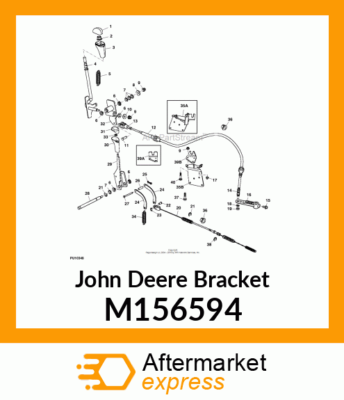 BRACKET, BRACKET, SHIFT CABLE M156594