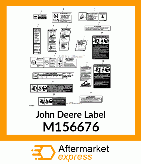 LABEL, WARNING (SPANISH) M156676