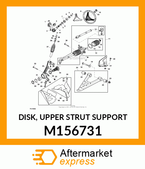 DISK, UPPER STRUT SUPPORT M156731