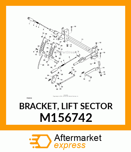 BRACKET, LIFT SECTOR M156742