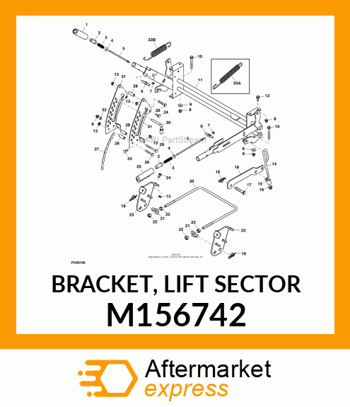 BRACKET, LIFT SECTOR M156742