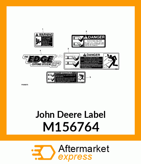 LABEL, 62" THE EDGE M156764