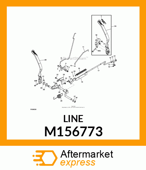 ROD, L FREE WHEEL M156773