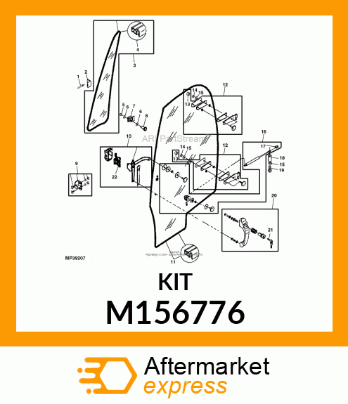 LEVER, DOOR LOCK M156776