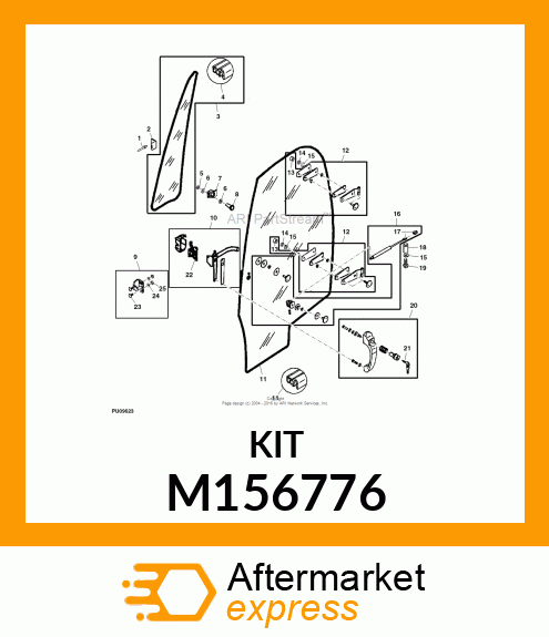 LEVER, DOOR LOCK M156776