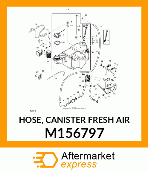 HOSE, CANISTER FRESH AIR M156797