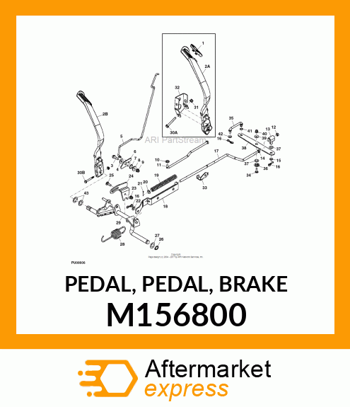 PEDAL, PEDAL, BRAKE M156800