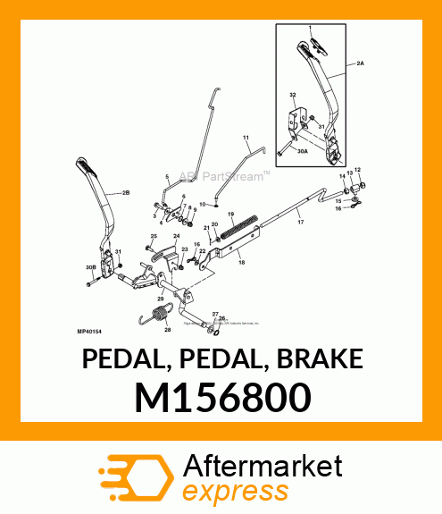 PEDAL, PEDAL, BRAKE M156800