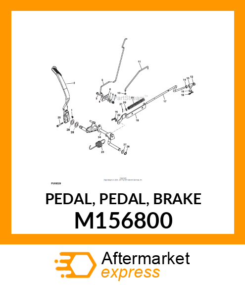 PEDAL, PEDAL, BRAKE M156800