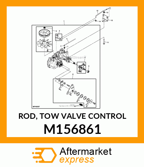 ROD, TOW VALVE CONTROL M156861