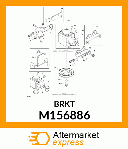 BRACKET, BRACKET, FRONT GEARBOX M156886