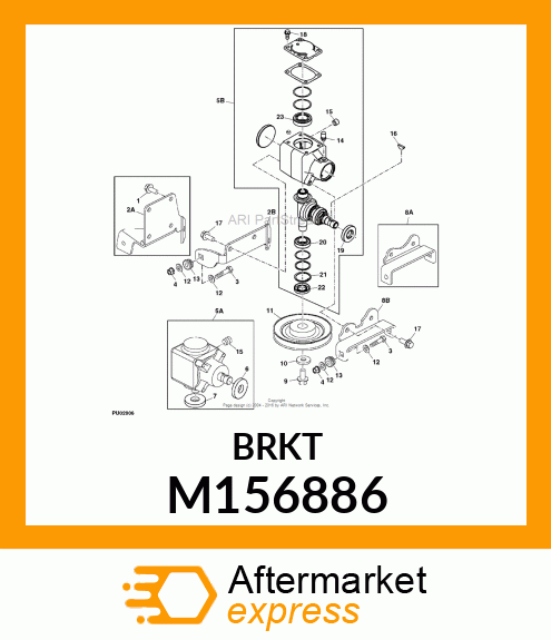 BRACKET, BRACKET, FRONT GEARBOX M156886