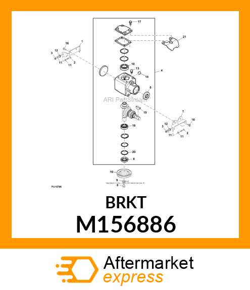 BRACKET, BRACKET, FRONT GEARBOX M156886