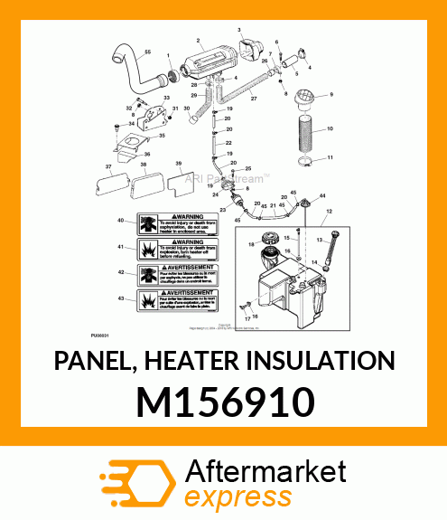 PANEL, HEATER INSULATION M156910