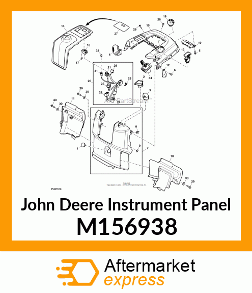 PANEL, COMMON UPPER DASH M156938