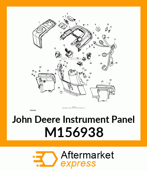 PANEL, COMMON UPPER DASH M156938