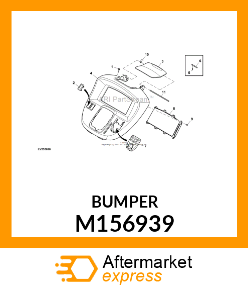 BUMPER, BUTTON M156939