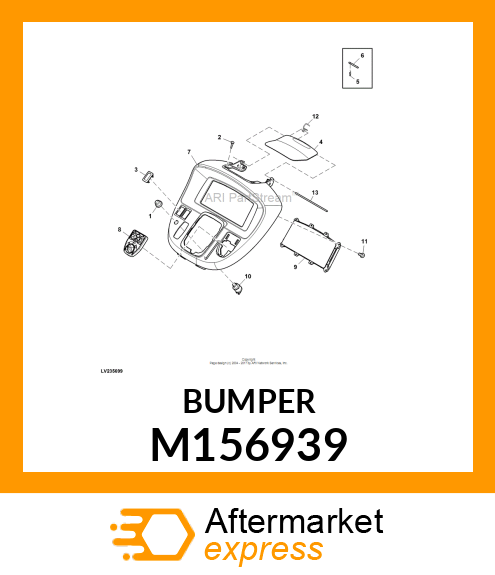 BUMPER, BUTTON M156939