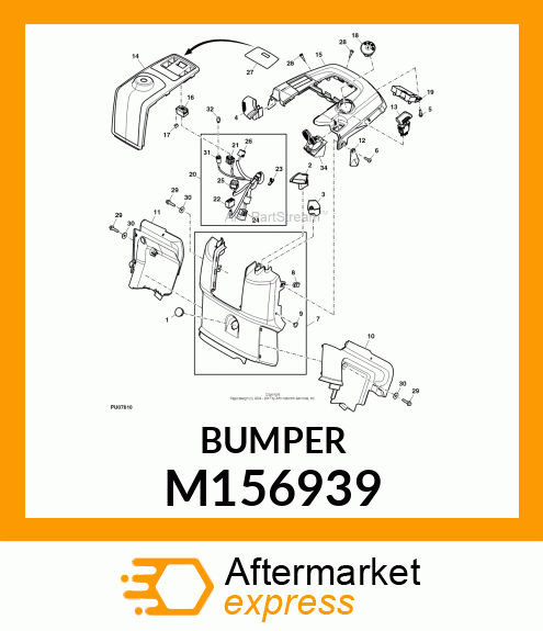 BUMPER, BUTTON M156939