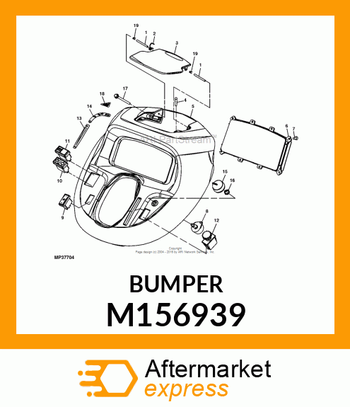 BUMPER, BUTTON M156939