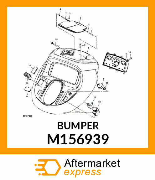 BUMPER, BUTTON M156939