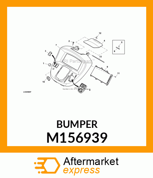 BUMPER, BUTTON M156939