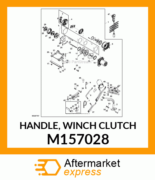 HANDLE, WINCH CLUTCH M157028