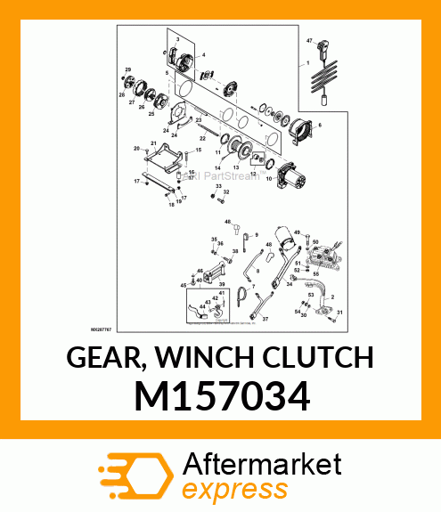 GEAR, WINCH CLUTCH M157034