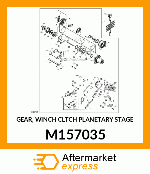 GEAR, WINCH CLTCH PLANETARY STAGE M157035