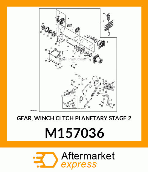 GEAR, WINCH CLTCH PLANETARY STAGE 2 M157036