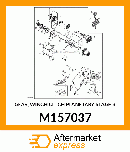 GEAR, WINCH CLTCH PLANETARY STAGE 3 M157037