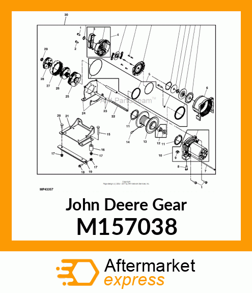 GEAR, WINCH CLUTCH RING M157038