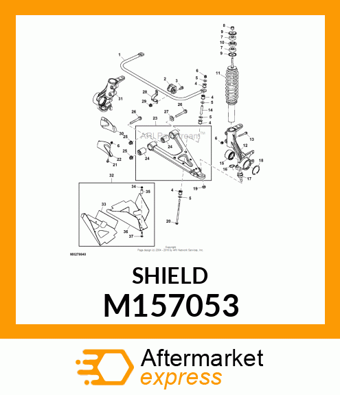 SHIELD CV BOOT, LH M157053