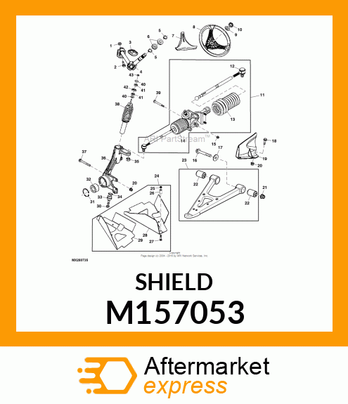 SHIELD CV BOOT, LH M157053