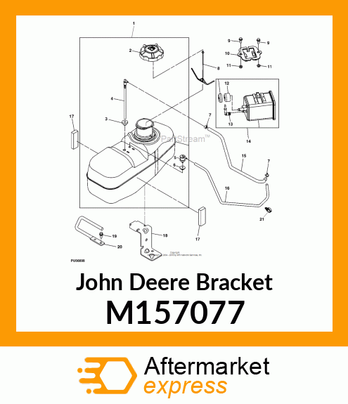 BRACKET, BRACKET, CARBON CANISTER M157077