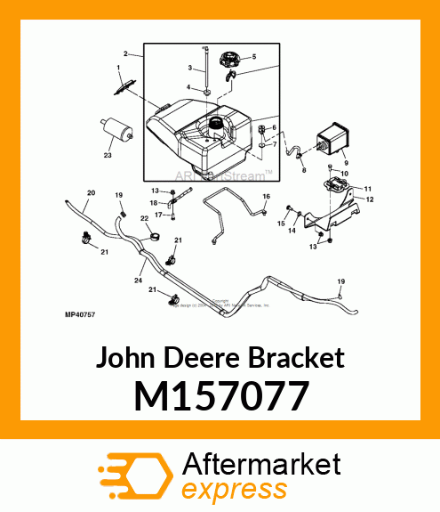 BRACKET, BRACKET, CARBON CANISTER M157077