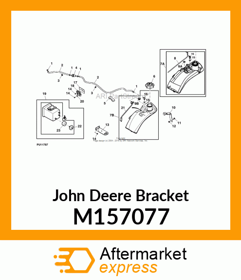 BRACKET, BRACKET, CARBON CANISTER M157077