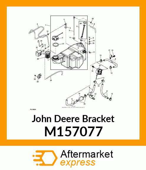 BRACKET, BRACKET, CARBON CANISTER M157077