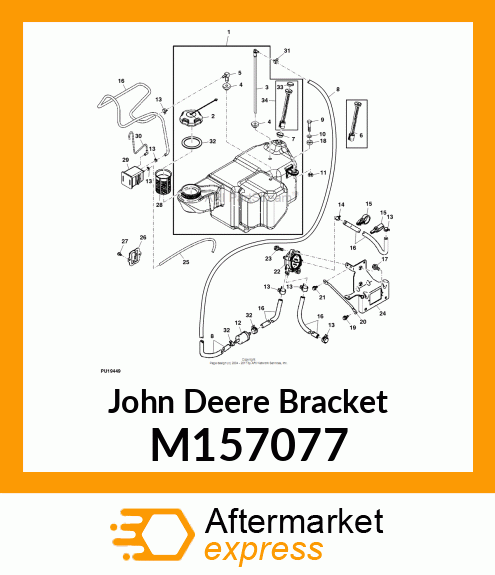 BRACKET, BRACKET, CARBON CANISTER M157077