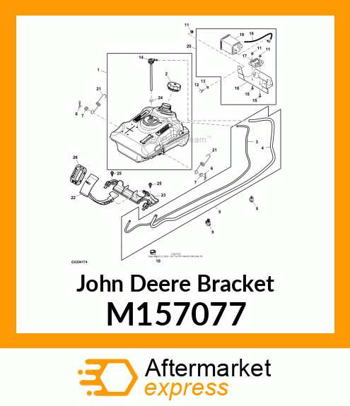 BRACKET, BRACKET, CARBON CANISTER M157077